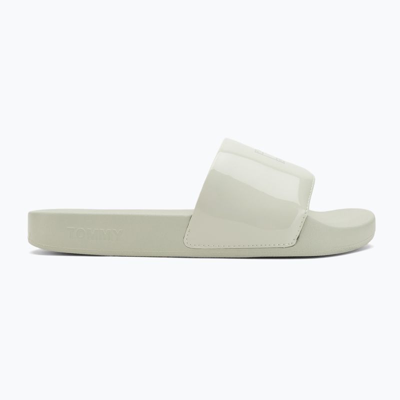 Moteriškos šlepetės Tommy Hilfiger Flag Pool Slide Patent misty sage 2