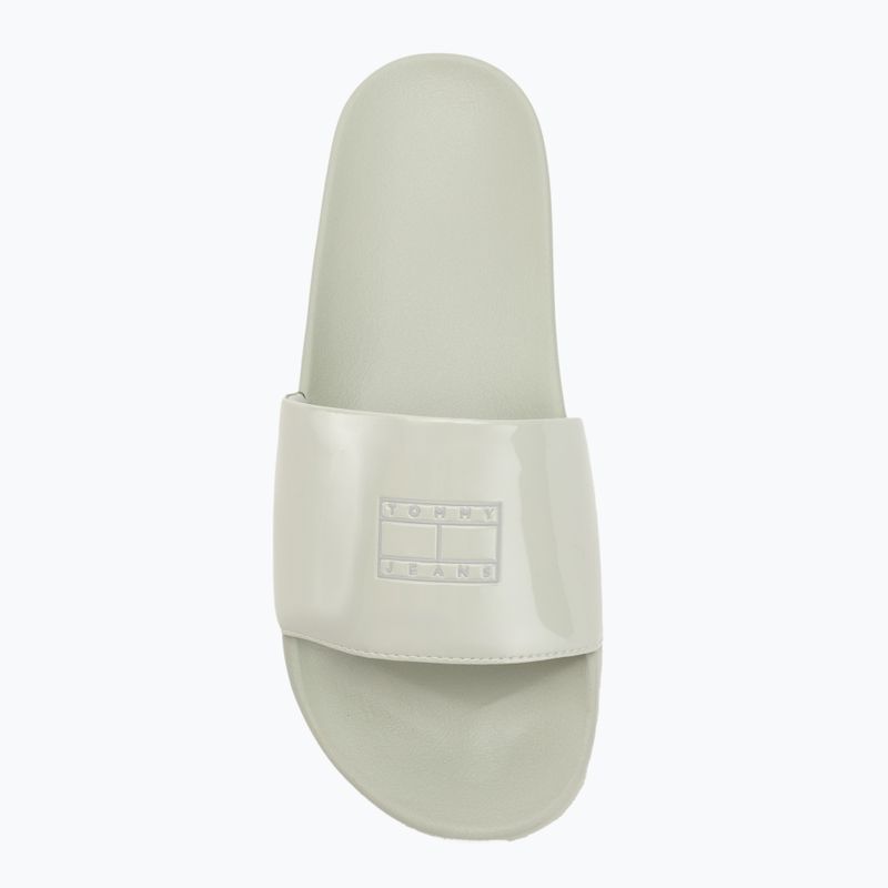 Moteriškos šlepetės Tommy Hilfiger Flag Pool Slide Patent misty sage 5