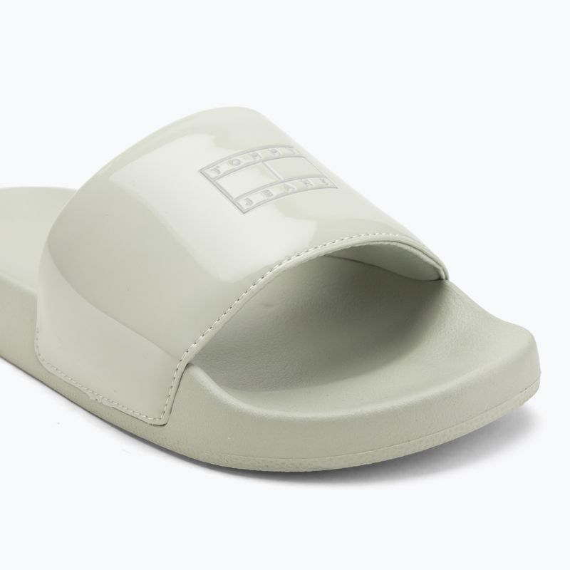 Moteriškos šlepetės Tommy Hilfiger Flag Pool Slide Patent misty sage 7