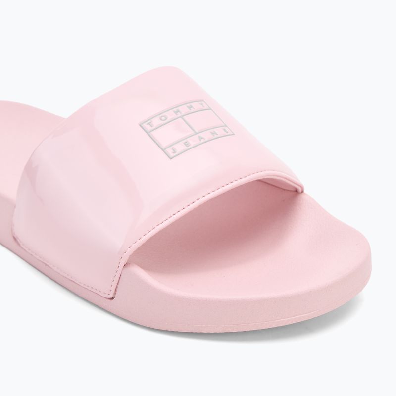 Moteriškos šlepetės Tommy Hilfiger Flag Pool Slide Patent misty pink 7