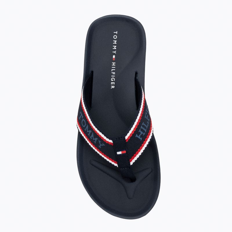 Vyriškos šlepetės per pirštąTommy Hilfiger Comfort Beach desert sky 5