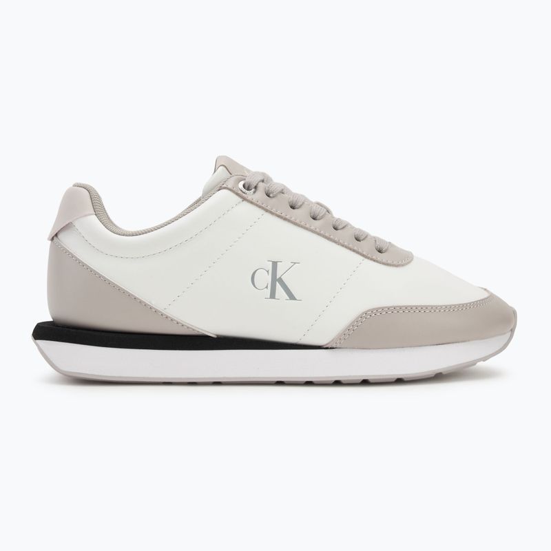 Moteriški batai Calvin Klein YW0YW01942 Retro Runner Lace Up Leather MG bright white/chateau 2
