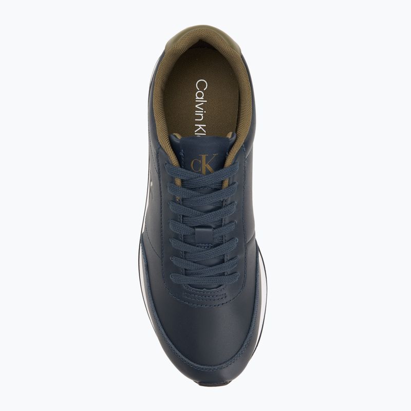 Vyriški batai Calvin Klein YM0YM01355 Retro Runner Essential Leather navy/capers 5