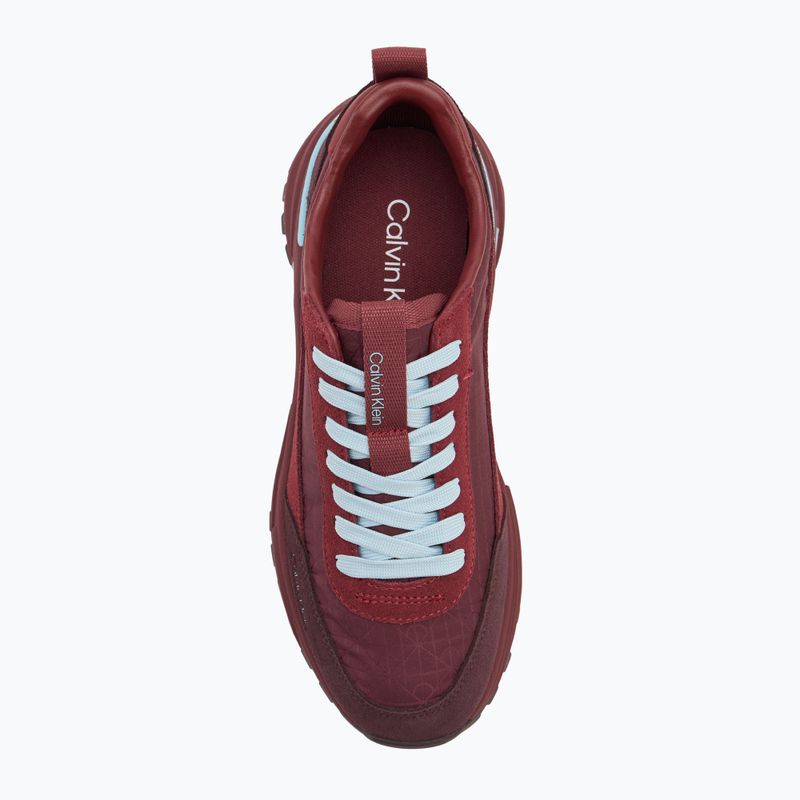Moteriški batai Calvin Klein YW0YW01995 Hike Runner Casual Ny-Su AOP WN burgundy 5