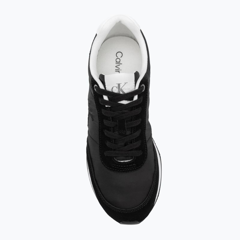 Moteriški batai Calvin Klein YW0YW01990 Retro Runner Lace Up Nylon MG black/bright white 6