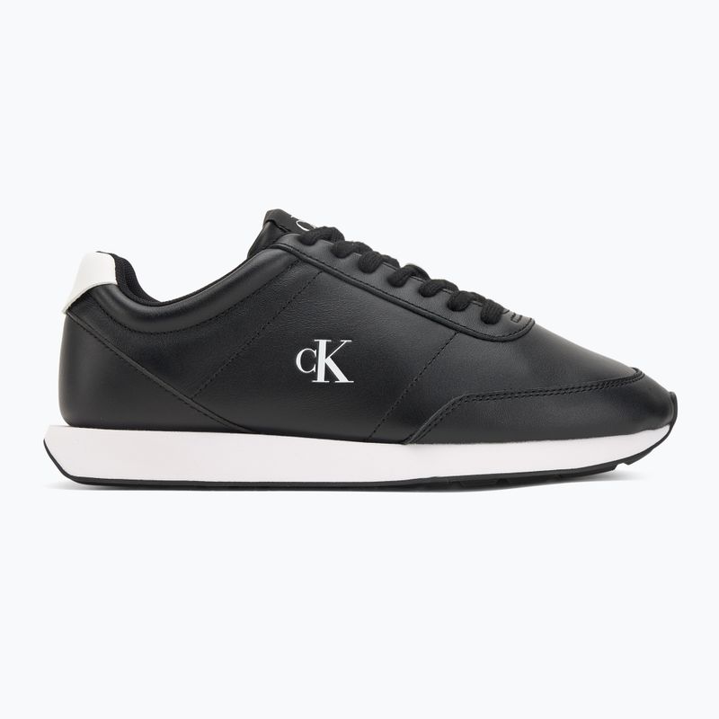 Vyriški batai Calvin Klein YM0YM01355 Retro Runner Essential Leather black/bright white 2