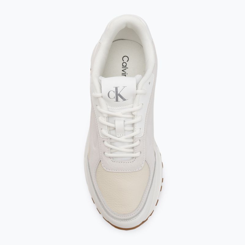 Vyriški batai Calvin Klein YM0YM01289 Hike Runner HF Leather Mix bright white/creamy white/eggshell 5