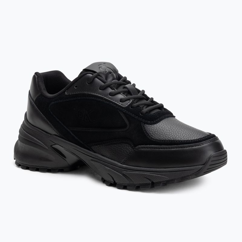 Vyriški batai Calvin Klein YM0YM01289 Hike Runner HF Leather Mix triple black