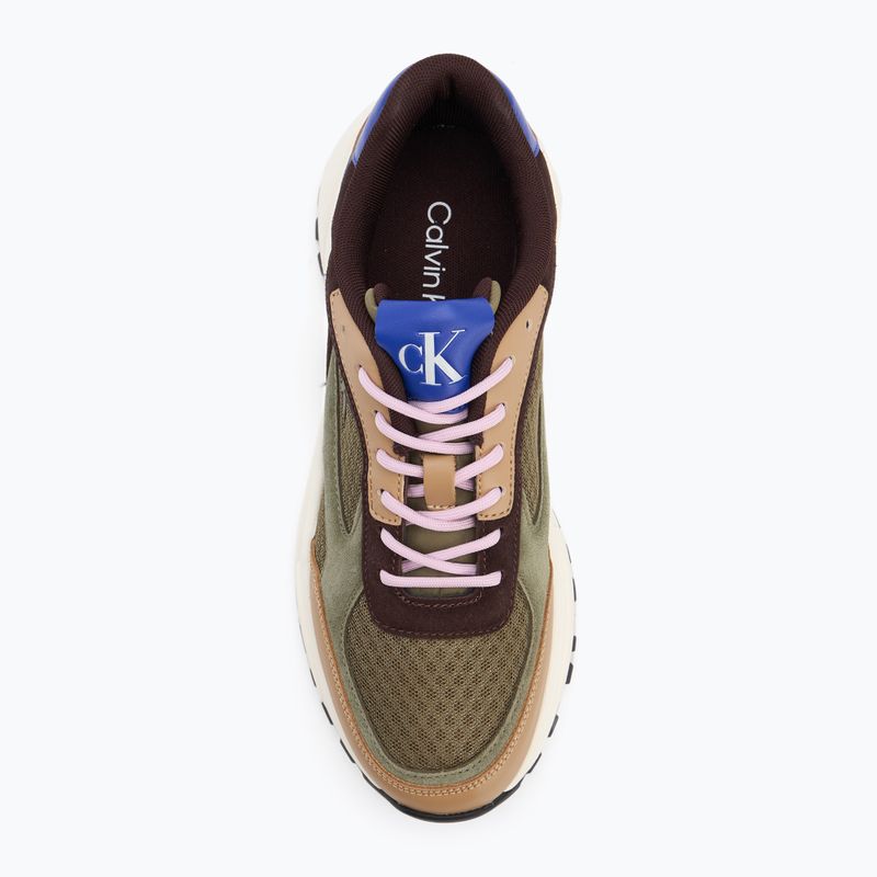 Vyriški batai Calvin Klein YM0YM01379 Hike Runner Mesh MIX cumin/burnt out/khaki/purple blue 5