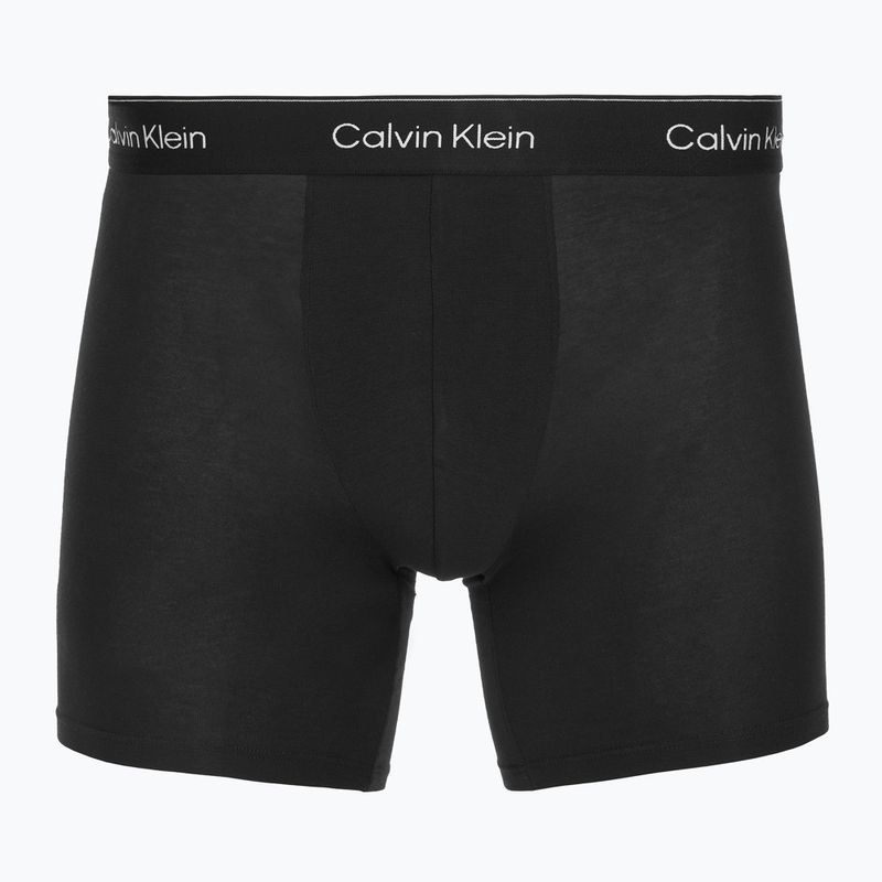 Trumpikės Calvin Klein LV00NB4394 Brief 3 poros black/chalk logo/black/currie 2