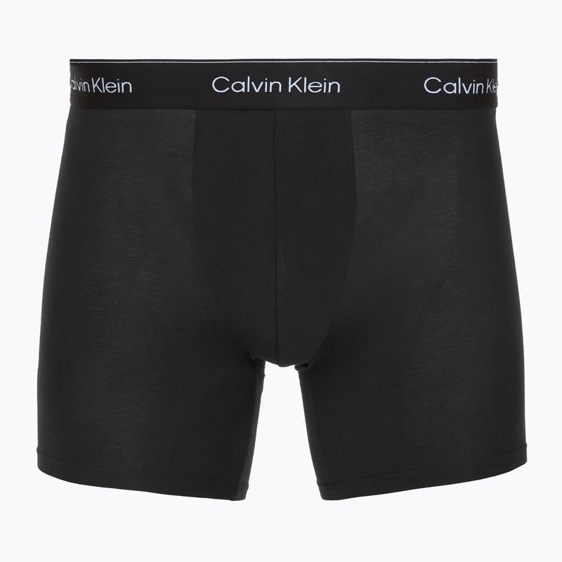 Trumpikės Calvin Klein LV00NB4394 Brief 3 poros black/chalk logo/black/currie 3