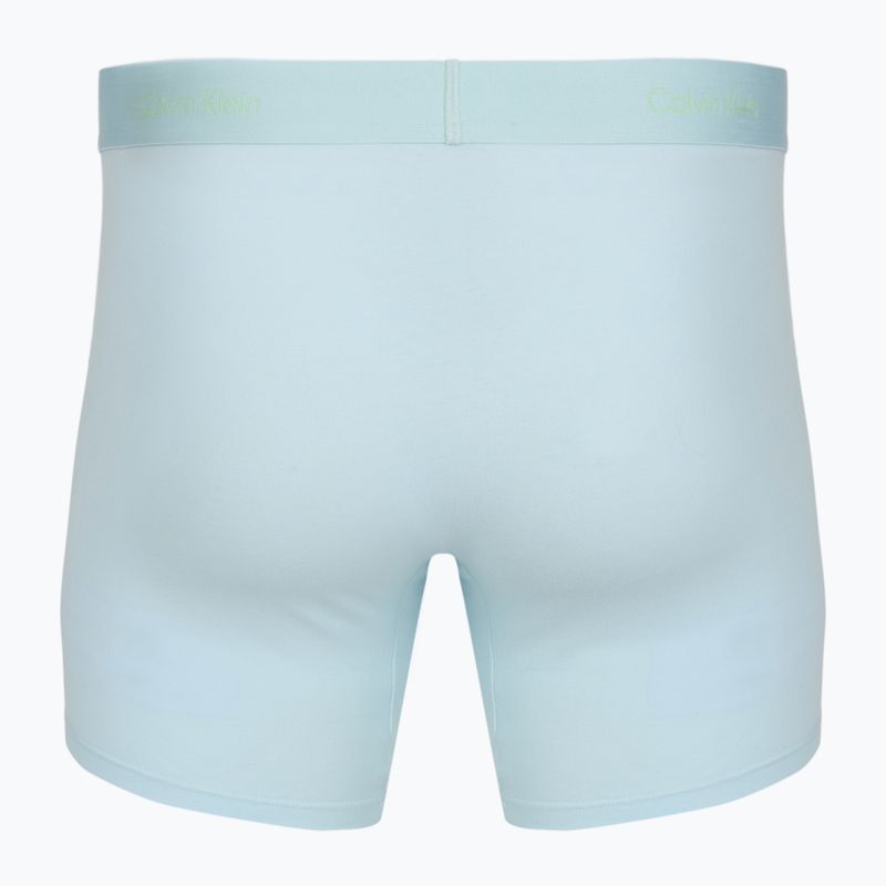 Trumpikės Calvin Klein LV00NB4477 Brief 3 poros patina green/shoreline/iridescent blue 3
