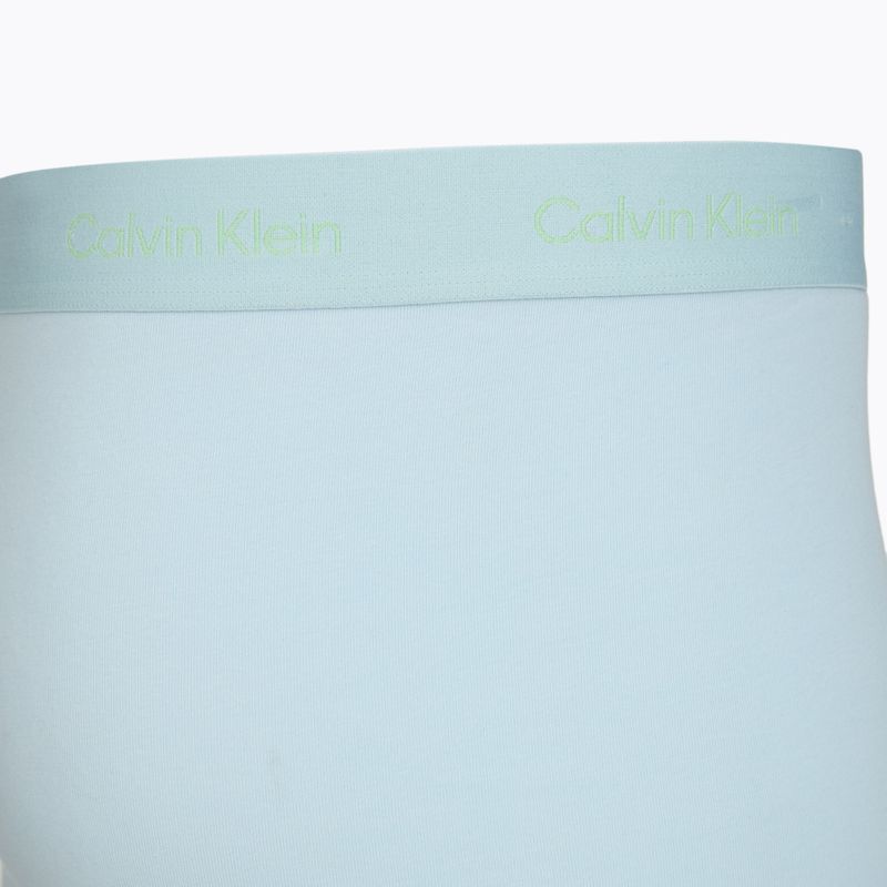 Trumpikės Calvin Klein LV00NB4477 Brief 3 poros patina green/shoreline/iridescent blue 4