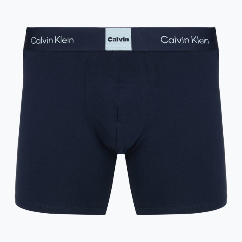 Trumpikės Calvin Klein LV00NB4477 Brief 3 poros patina green/shoreline/iridescent blue 5
