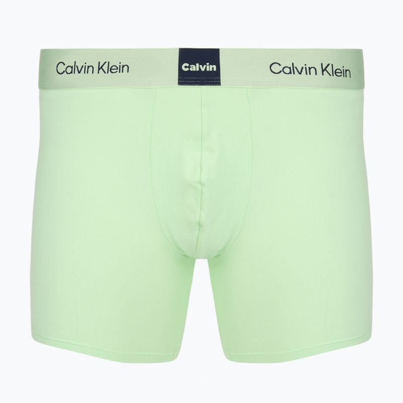 Trumpikės Calvin Klein LV00NB4477 Brief 3 poros patina green/shoreline/iridescent blue 6