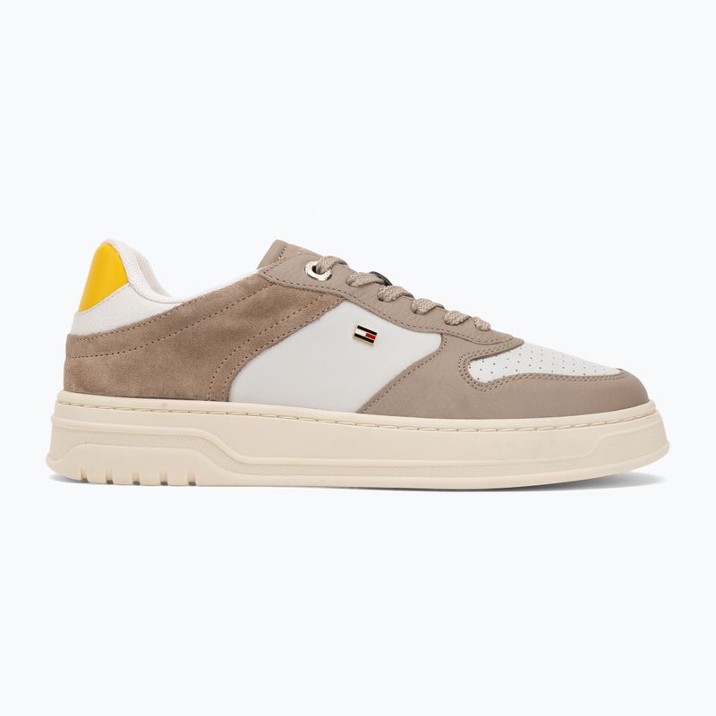 Moteriški batai Tommy Hilfiger Sporty Cupsole Tumbled Leather coastal taupe/ecru/yellow 2