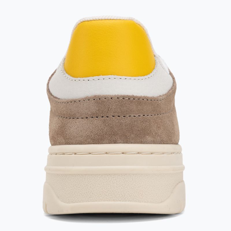Moteriški batai Tommy Hilfiger Sporty Cupsole Tumbled Leather coastal taupe/ecru/yellow 6