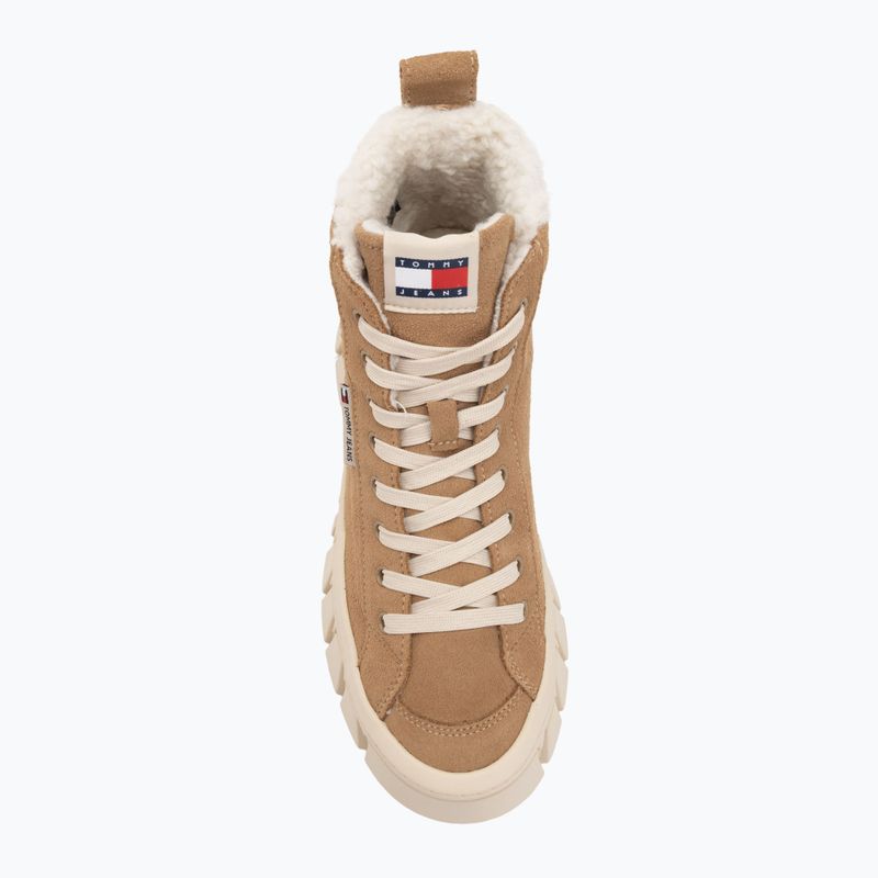 Tommy Jeans moteriški batai Vulc Flatform Suede Wl bronze twist 5