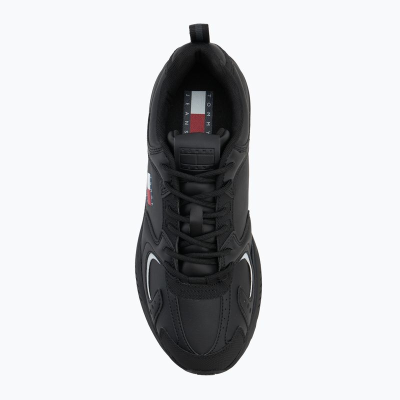 Tommy Jeans vyriški batai Runner Leather black 5