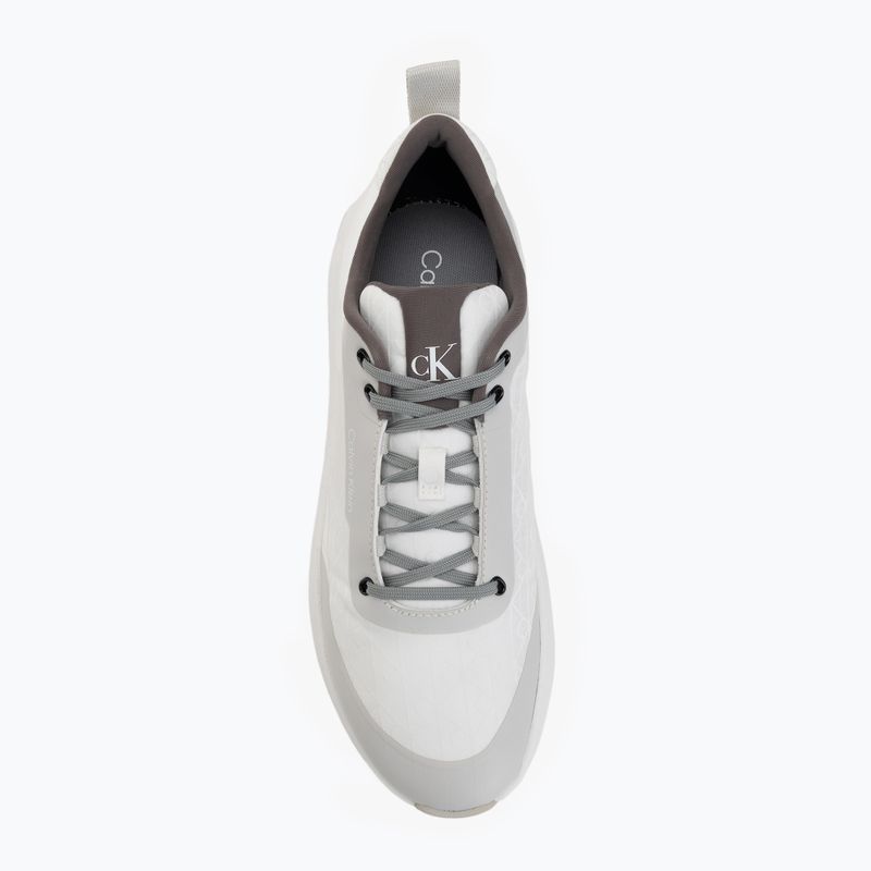 Moteriški batai Calvin Klein Chunky Runner Laceup Mix Aop white/granite road/granite gray 5