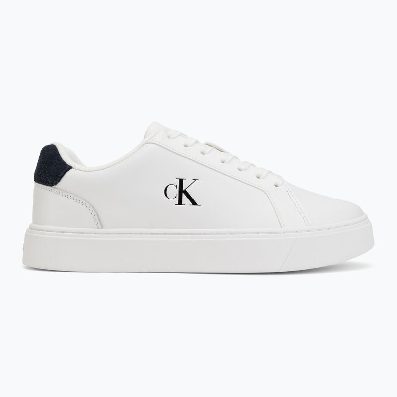 Vyriški batai Calvin Klein YM0YM01435 Classic Cupsole Laceup Leather bright white/navy 2