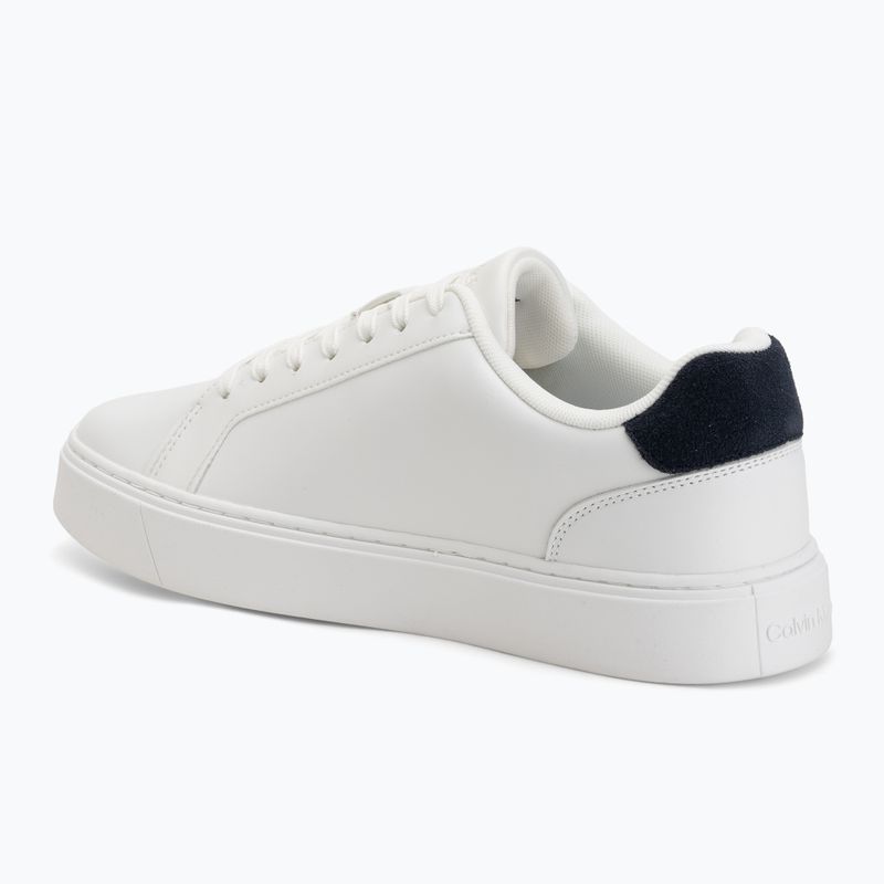 Vyriški batai Calvin Klein YM0YM01435 Classic Cupsole Laceup Leather bright white/navy 3