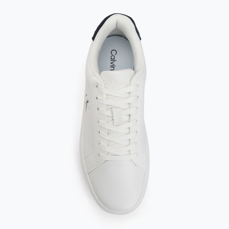 Vyriški batai Calvin Klein YM0YM01435 Classic Cupsole Laceup Leather bright white/navy 5
