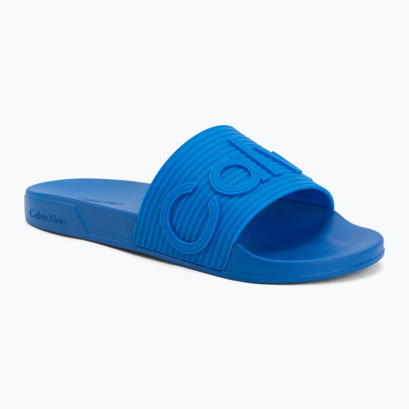 Vyriškos šlepetės Calvin Klein HM0HM02113 Ess Texture lapis blue