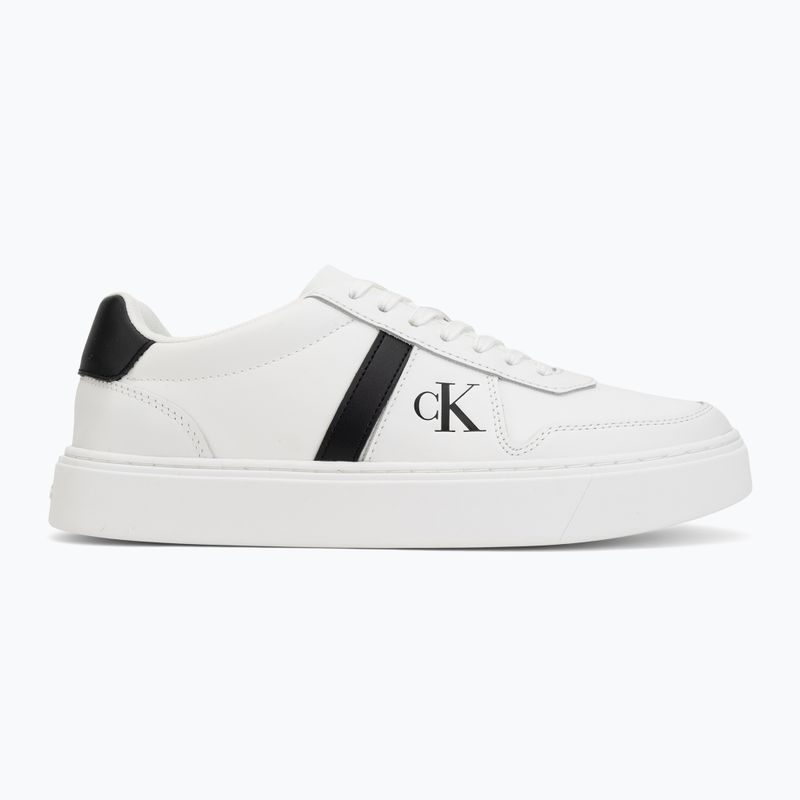 Vyriški batai Calvin Klein HM0HM02237 Classic Cups Lace Leather EMB Tongue bright white/black 2