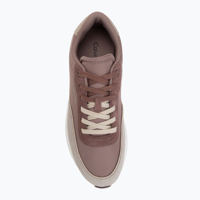 Vyriški batai Calvin Klein HM0HM02144 City Runner Laceup Nylon Mix muddy brown/desert taupe/oatmeal 5