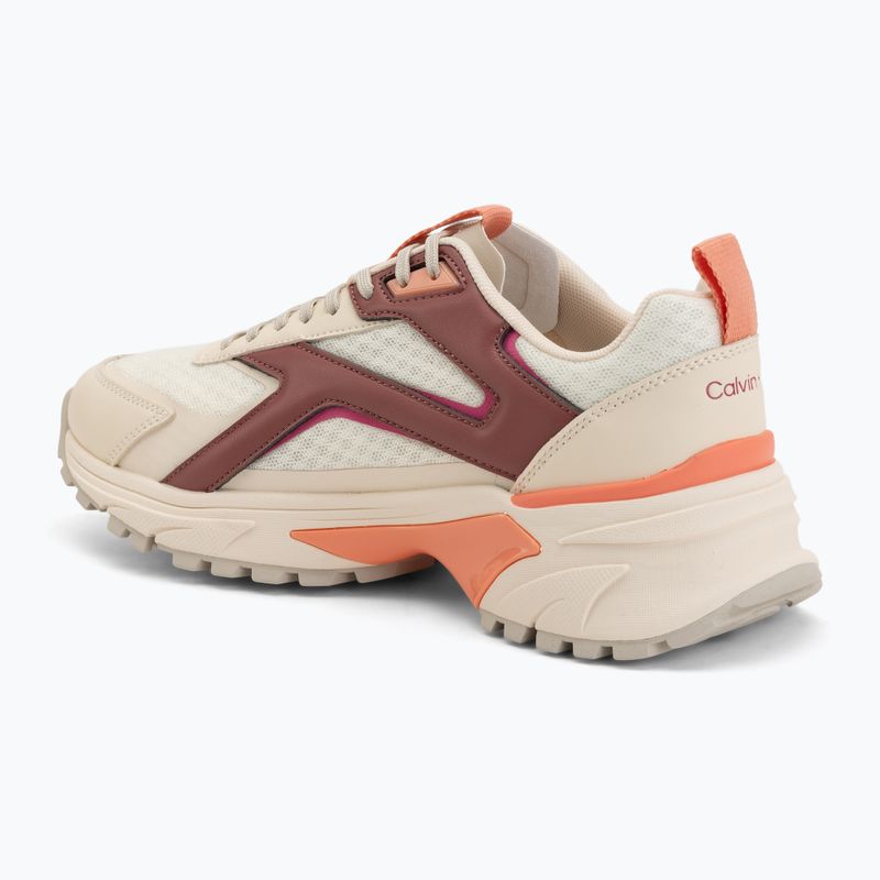 Moteriški batai Calvin Klein HW0HW03002 Hike Run Ckstripe Mesh off white/oatmeal/dusty rose 3
