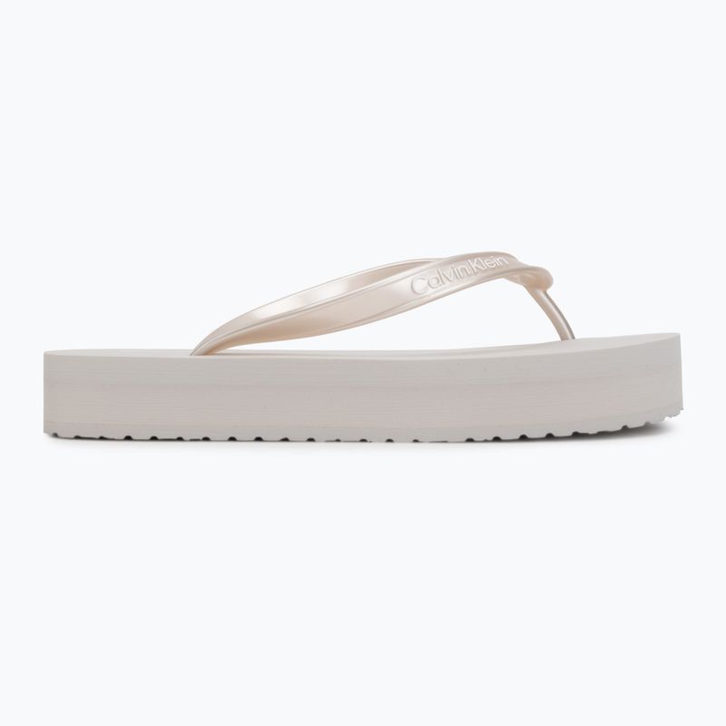 Moteriškos šlepetės Calvin Klein HW0HW03120 Flatform silver 2