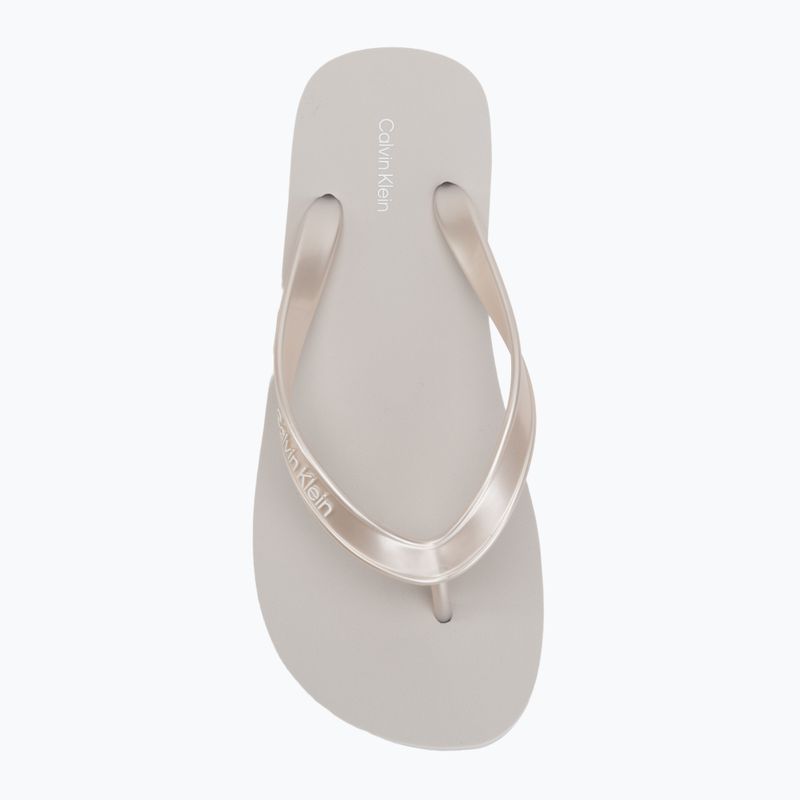 Moteriškos šlepetės Calvin Klein HW0HW03120 Flatform silver 5