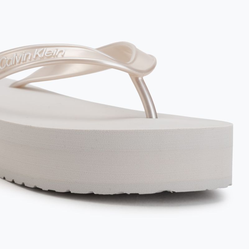 Moteriškos šlepetės Calvin Klein HW0HW03120 Flatform silver 7