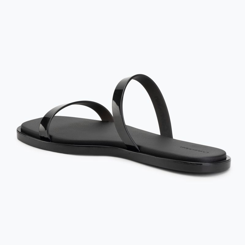 Moteriškos šlepetės Calvin Klein HW0HW02963 Jelly Doub Bar Shiny triple black 3