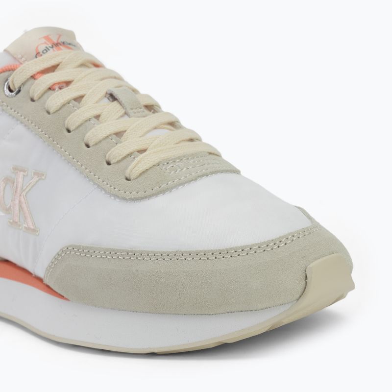 Moteriški batai Calvin Klein YW0YW01990 Retro Runner Lace Up Nylon Mg brilliant white/light cashew/pink 7
