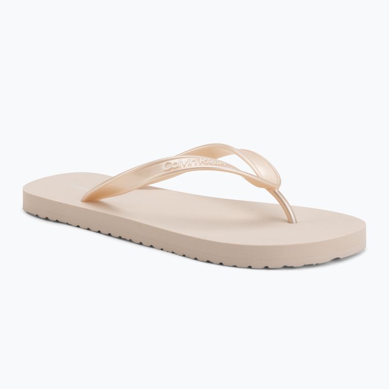 Moteriškos šlepetės Calvin Klein HW0HW02956 Tpu Metallic whisper pink