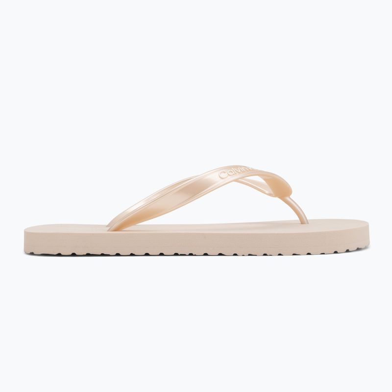 Moteriškos šlepetės Calvin Klein HW0HW02956 Tpu Metallic whisper pink 2