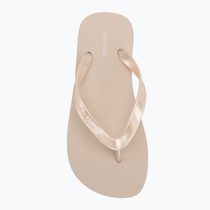 Moteriškos šlepetės Calvin Klein HW0HW02956 Tpu Metallic whisper pink 5