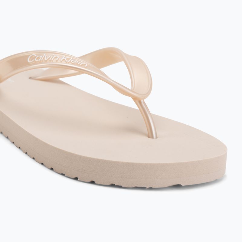 Moteriškos šlepetės Calvin Klein HW0HW02956 Tpu Metallic whisper pink 7