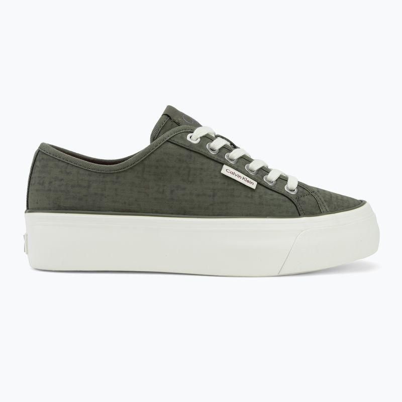 Moteriški batai Calvin Klein HW0HW02970 Vulc Flatf Laceup Ripst deep lichen green/pink yarrow 2