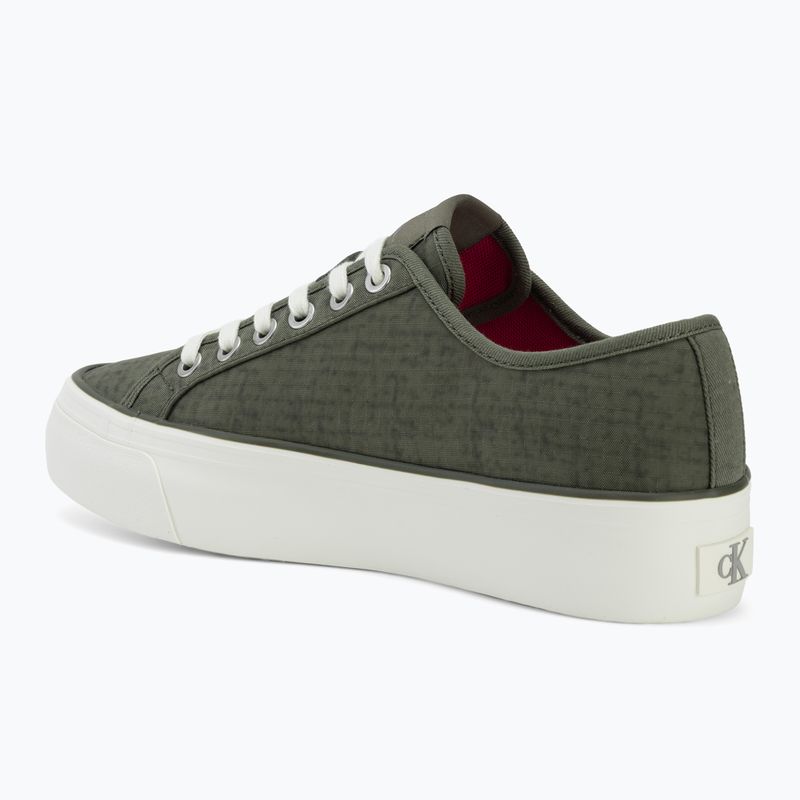 Moteriški batai Calvin Klein HW0HW02970 Vulc Flatf Laceup Ripst deep lichen green/pink yarrow 3