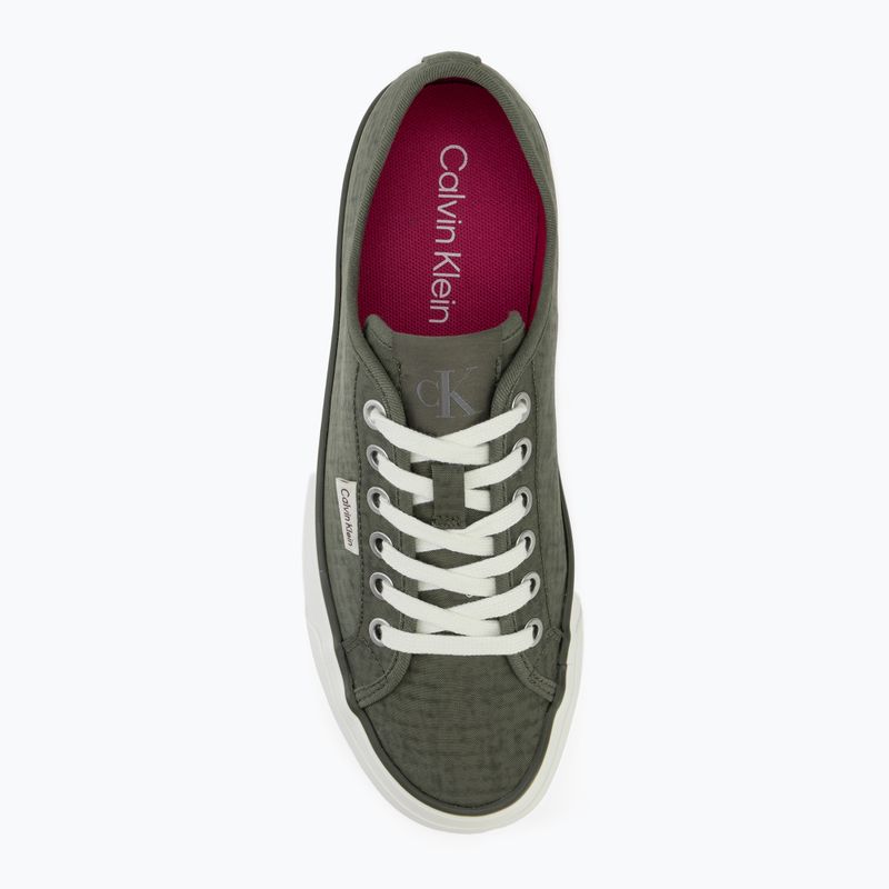 Moteriški batai Calvin Klein HW0HW02970 Vulc Flatf Laceup Ripst deep lichen green/pink yarrow 5