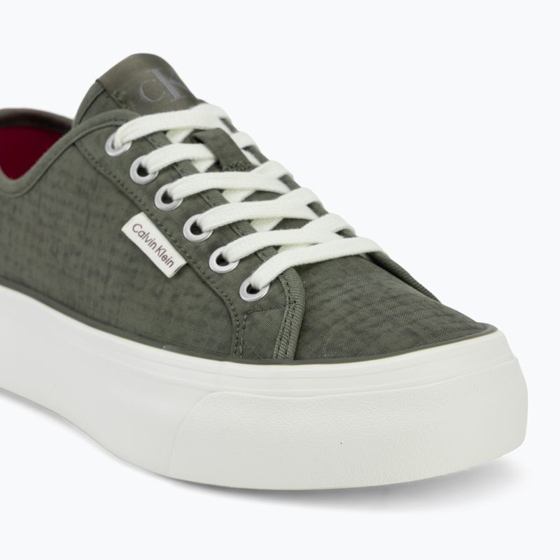 Moteriški batai Calvin Klein HW0HW02970 Vulc Flatf Laceup Ripst deep lichen green/pink yarrow 7