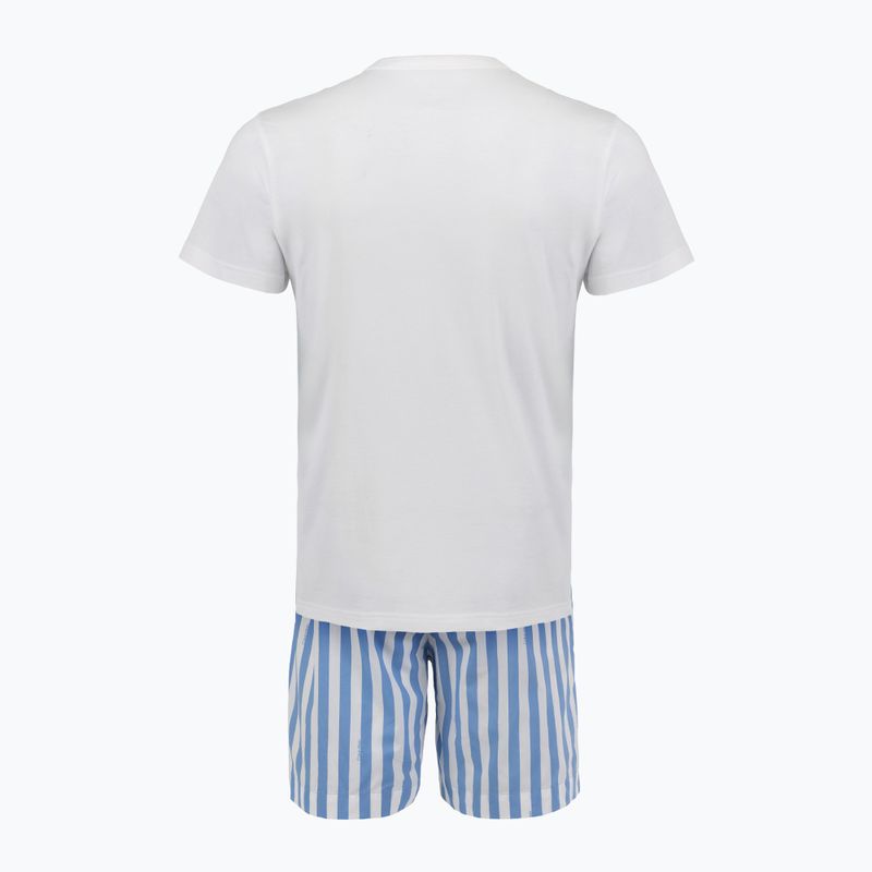 Vyriška pižama Calvin Klein LV00NM2903 classic white top/vertical boardway 2
