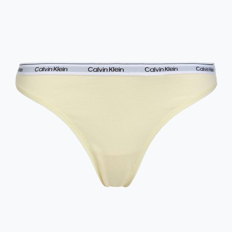 Moteriški stringai Calvin Klein LV00QD5209 Thong 3 pairs shoreline/snow heather/pear sorbe 2