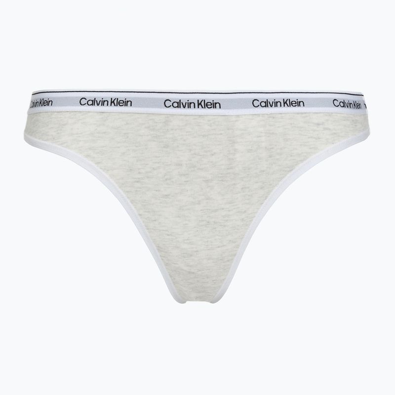 Moteriški stringai Calvin Klein LV00QD5209 Thong 3 pairs shoreline/snow heather/pear sorbe 3