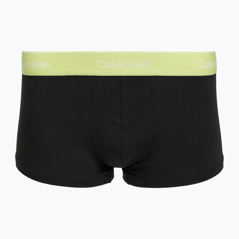Vyriškos trumpikės Calvin Klein LV00NB4390 Low Rise Trunk 5 pairs black wb/blue descent wb/green bi/khaki 3