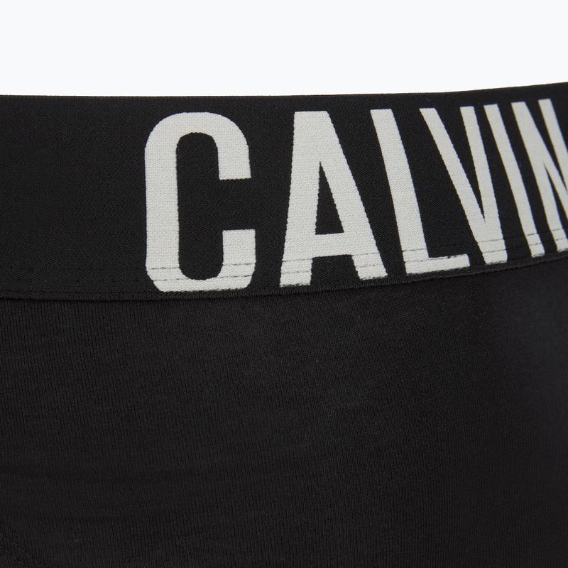 Vyriškos trumpikės Calvin Klein 000NB3607A Hip Brief 3 pairs black w/oatmeal logo/black w/age 6