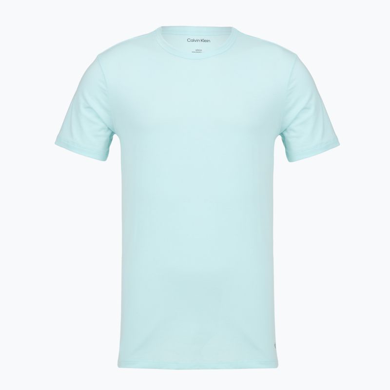 Vyriški marškinėliai Calvin Klein LV00NB4185 Crew Neck 3 pcs. black in sea spray emb/sea spray in 2